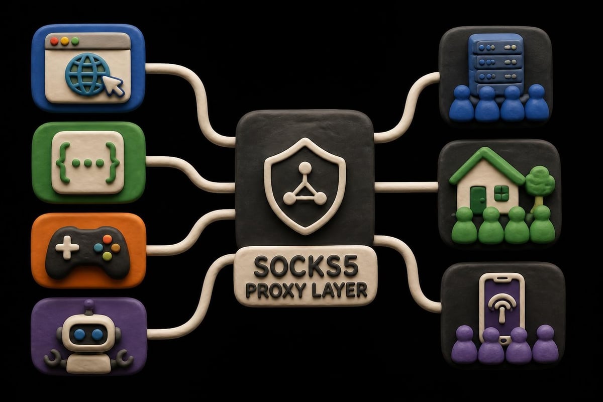 Application integration with SOCKS proxy