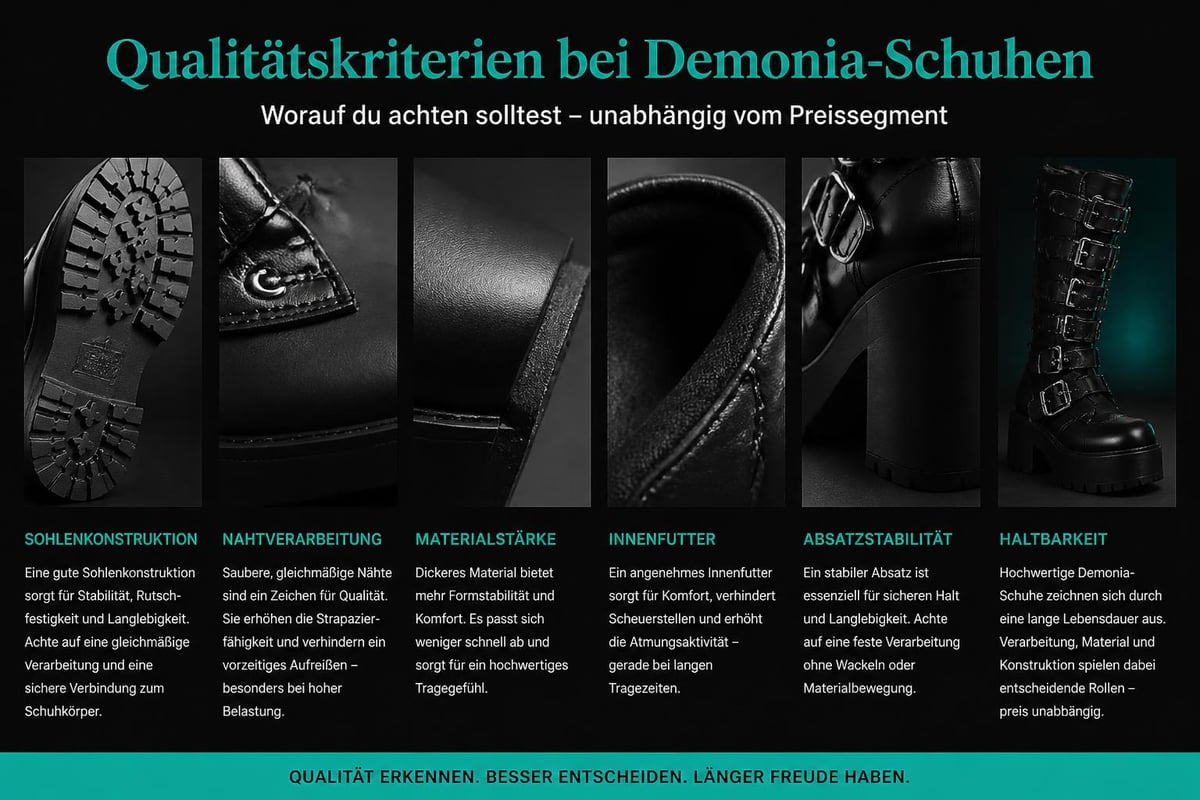 Demonia Qualitätsmerkmale