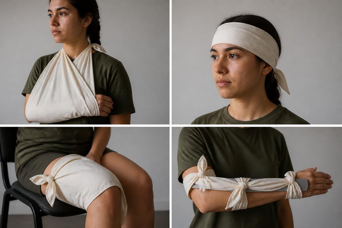 Triangular bandage applications
