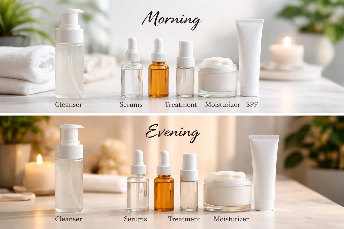 Layering skincare products