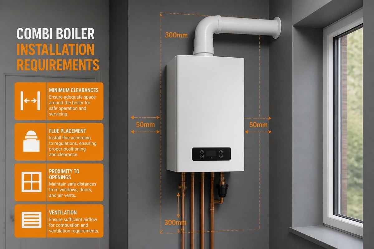 Boiler installation positioning