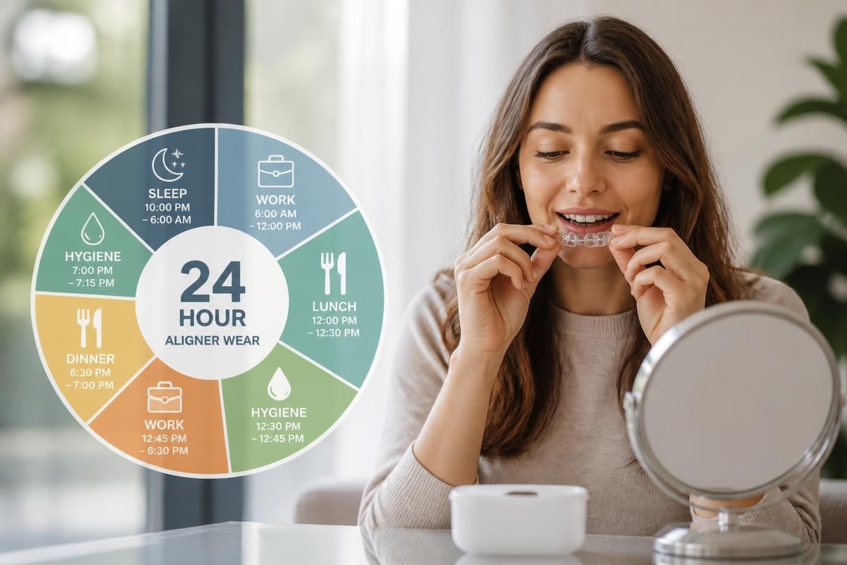 Daily aligner schedule
