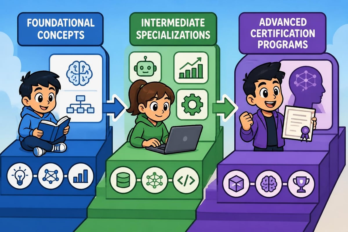 AI learning pathway structure
