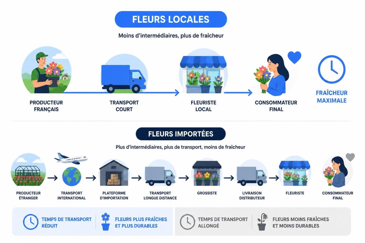 Circuit court fleurs locales