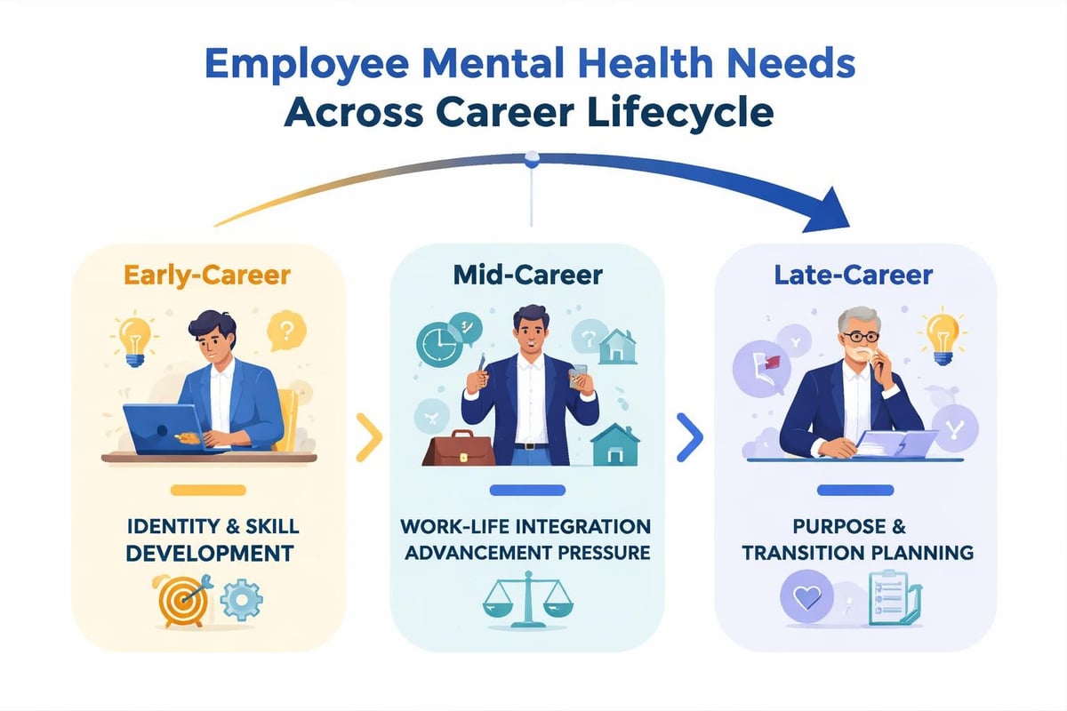 Career stage mental health challenges