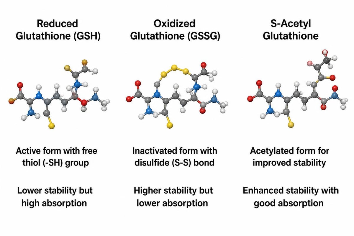Different molecular forms of glutathione