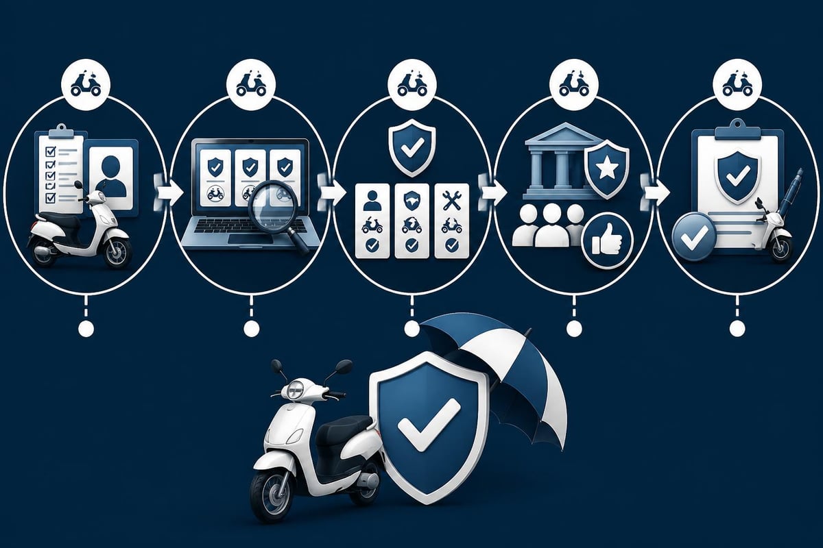 Seguros de Moto 49: Guía Completa 2026 2 Proceso comparación seguros ciclomotor