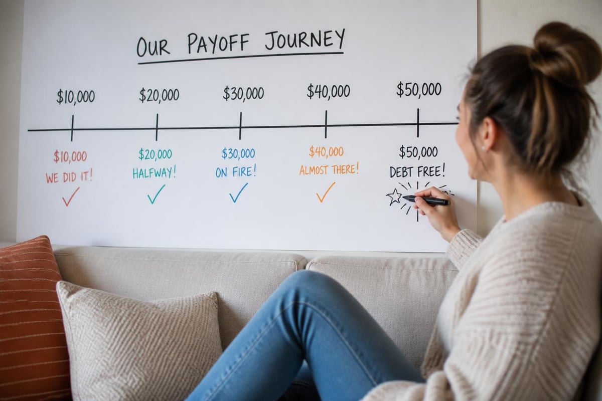 Debt elimination milestones