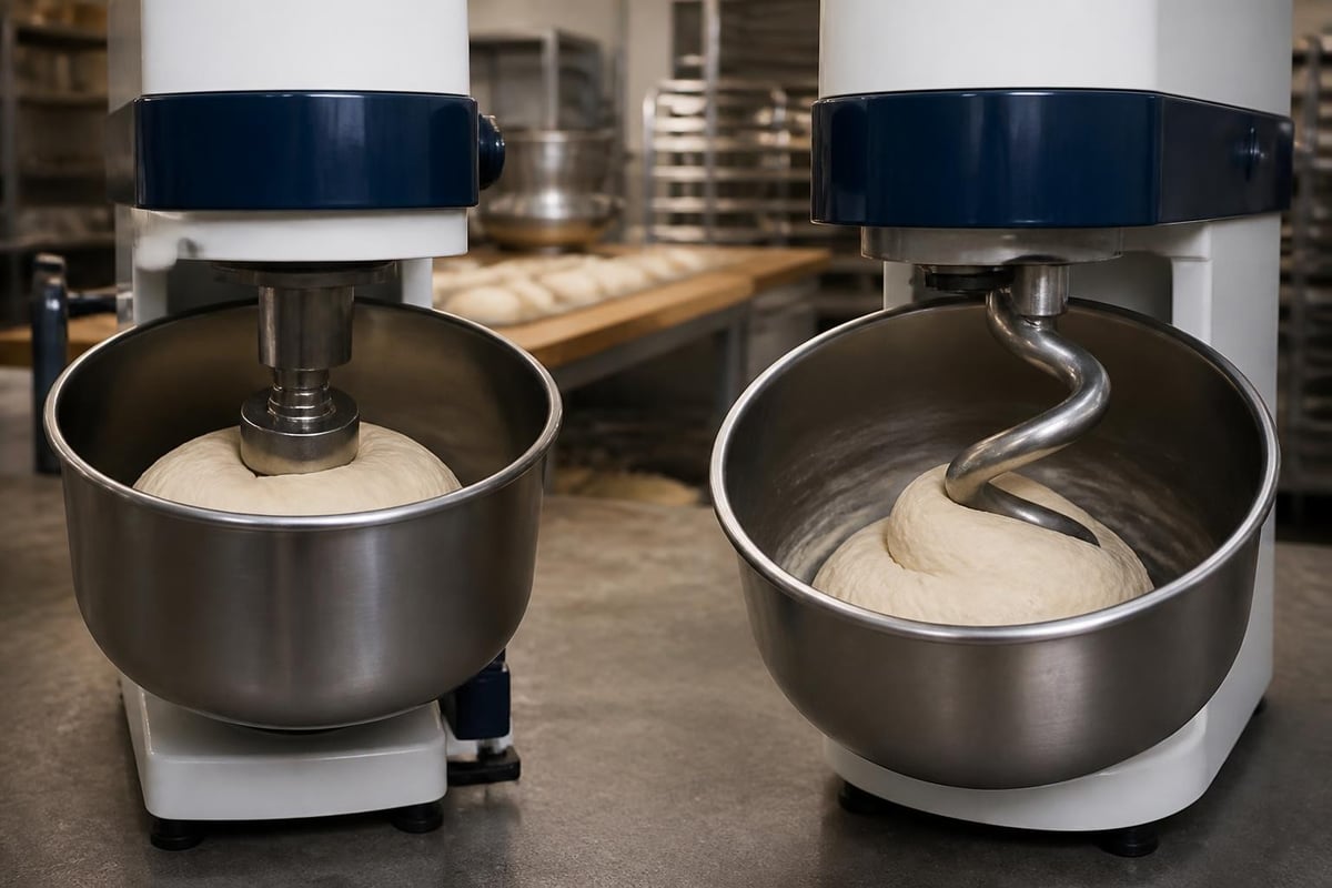 Dough mixer mechanisms