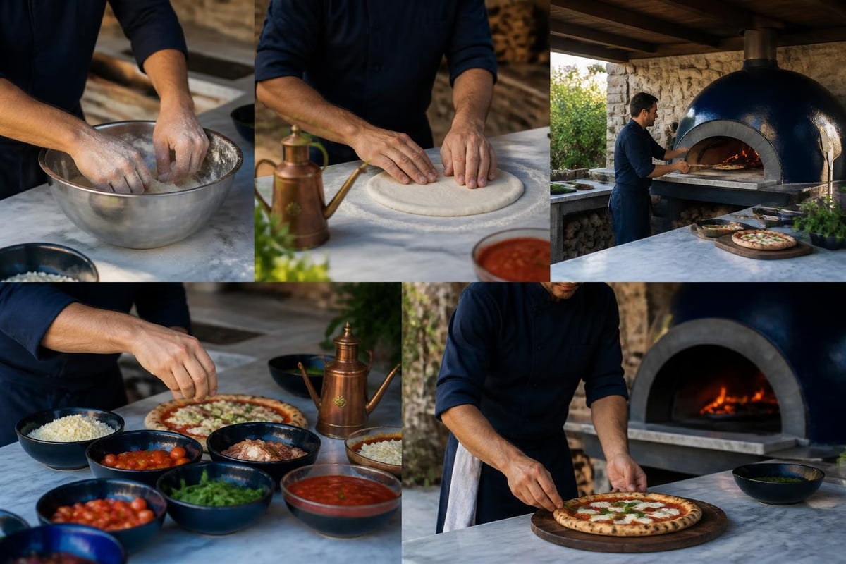 Outdoor kitchen workflow