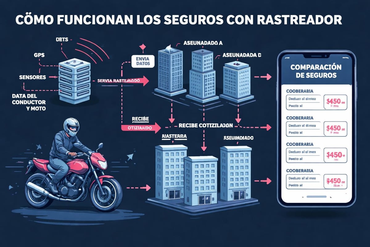 Rastreadores de Seguros: Guía Completa 2026 1 Funcionamiento de un rastreador de seguros