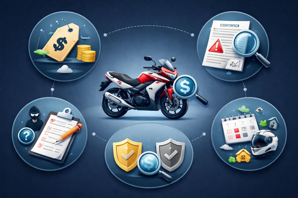Errores comunes al contratar seguro de moto 125