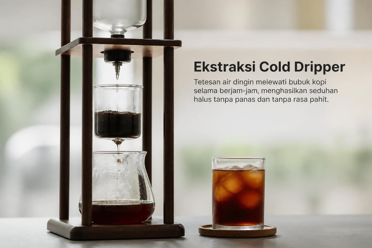 Cold dripper extraction process