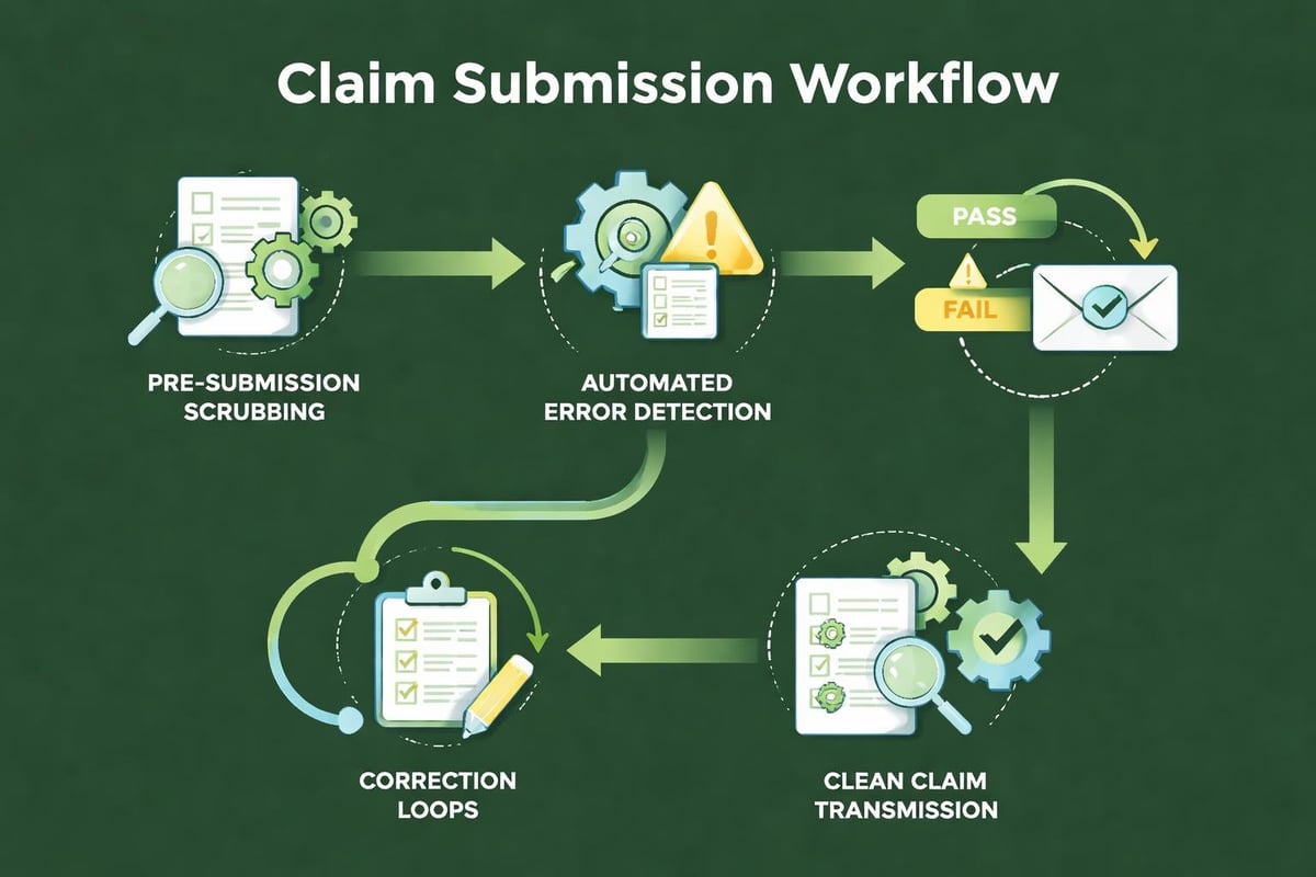 Claim scrubbing workflow process