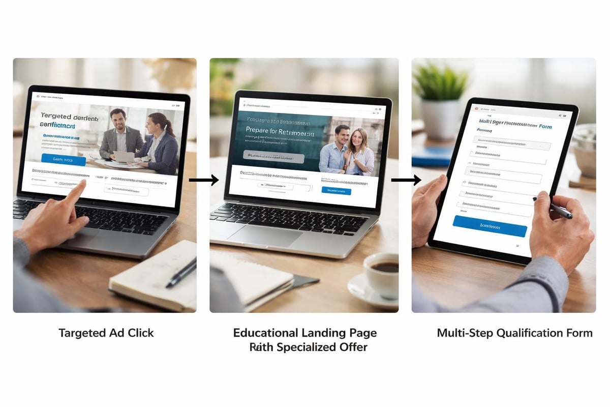 Marketing Agency Lead Generation for Financial Advisors Landing page optimization