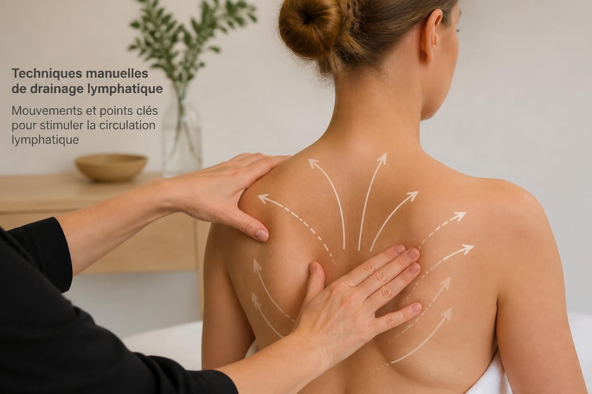 Lymphatic drainage massage technique