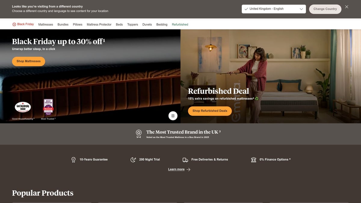 7 Best Sleep Company Mattress Near Me Options for 2025 - Emma Sleep – Emma Original Mattress