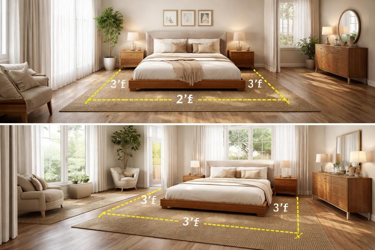 Bedroom layout planning