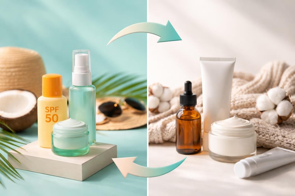 Seasonal skincare adjustments