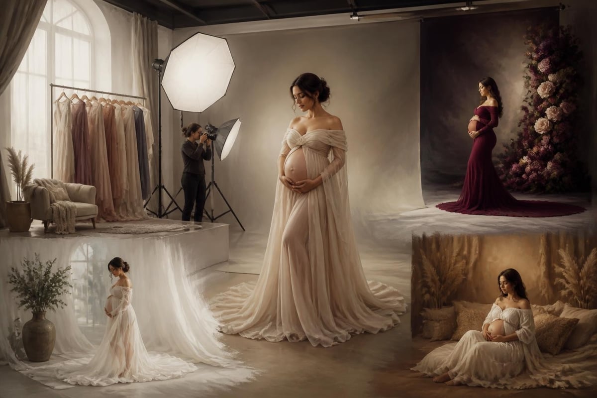 Studio maternity photography benefits