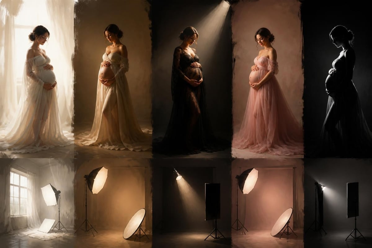 Maternity photography lighting techniques