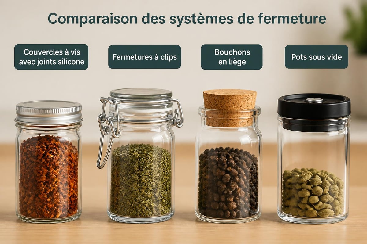 Types de contenants pour épices