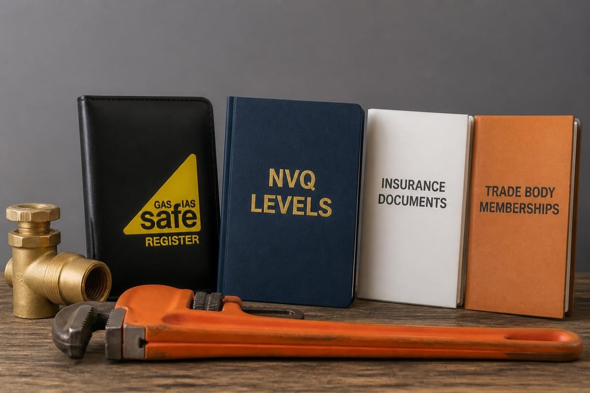 Professional plumbing certifications verification