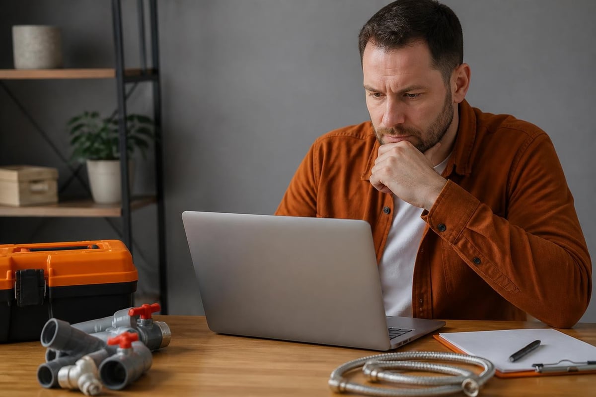 Local plumbing service evaluation