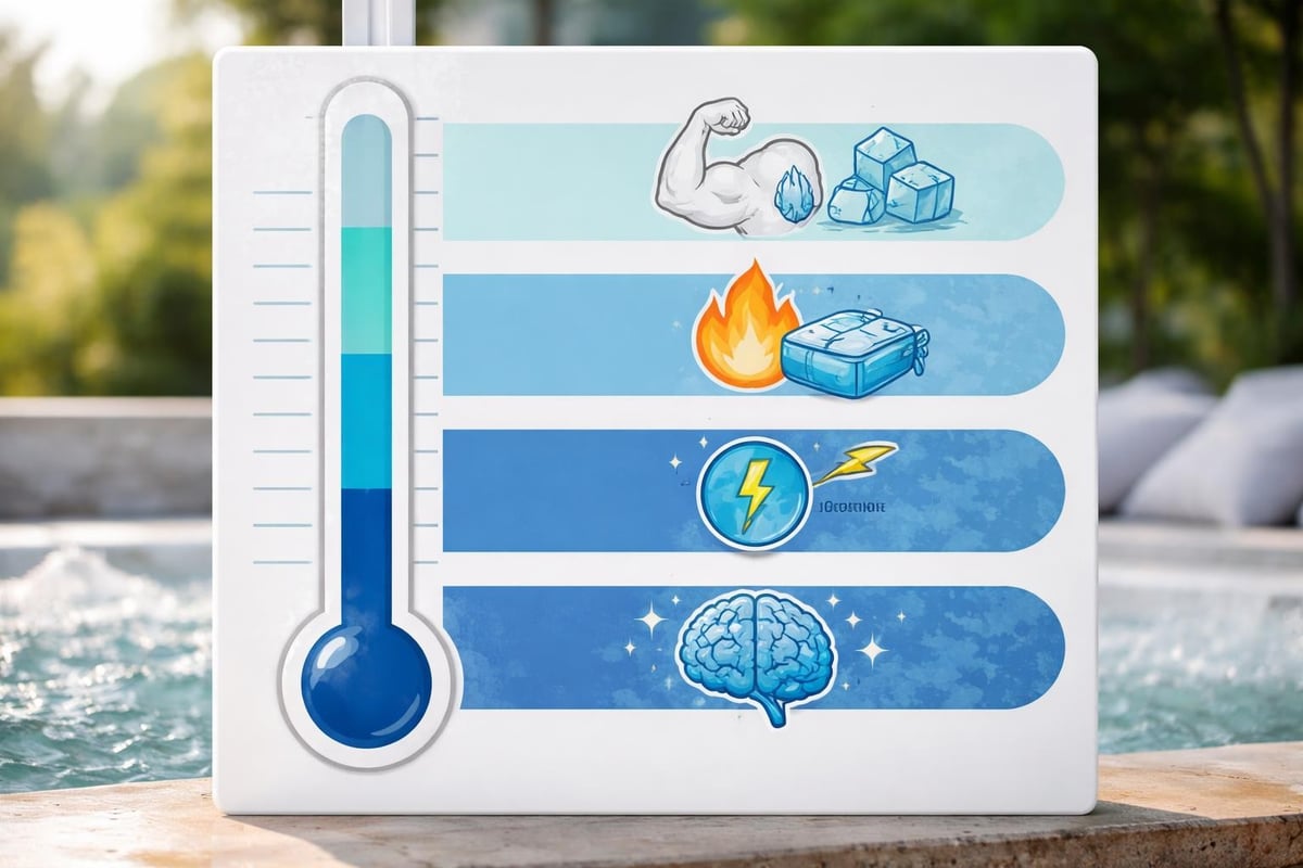 Cold plunge temperature settings