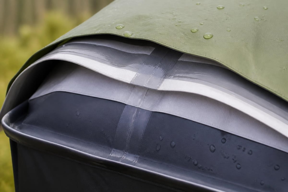 Tent waterproofing layers