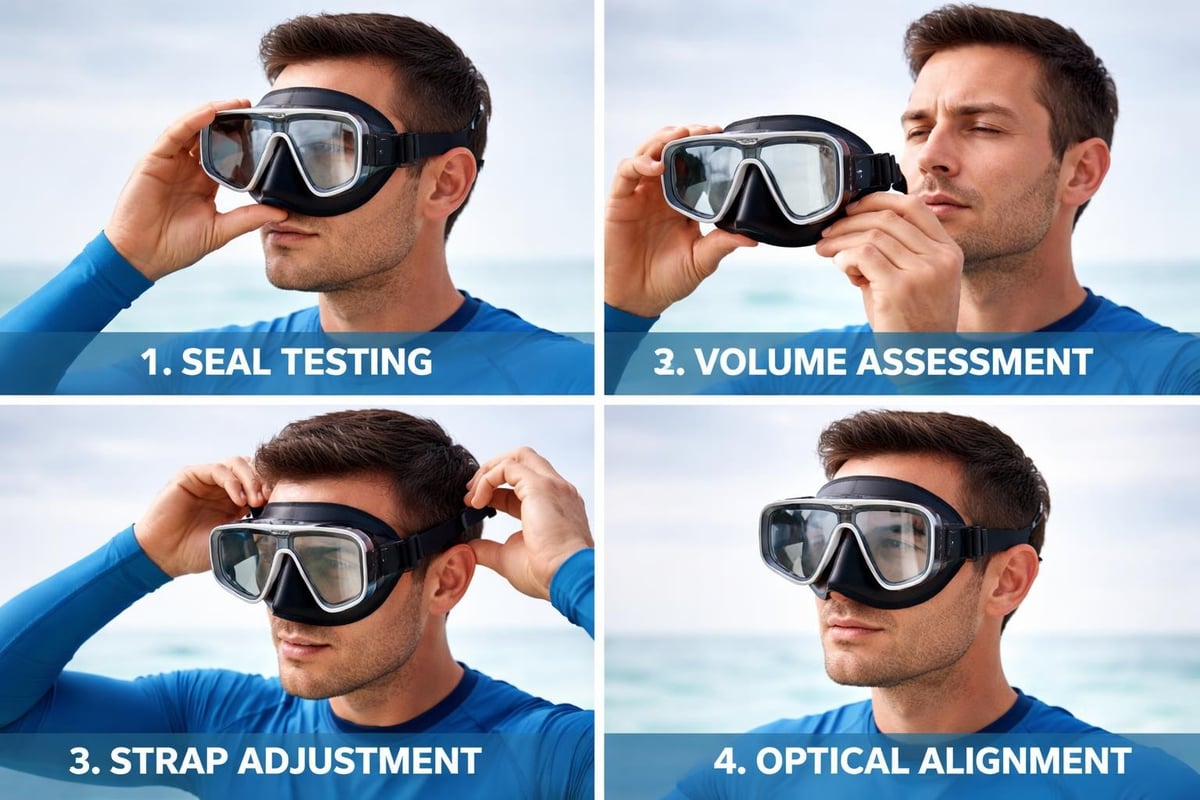Mask fit evaluation process