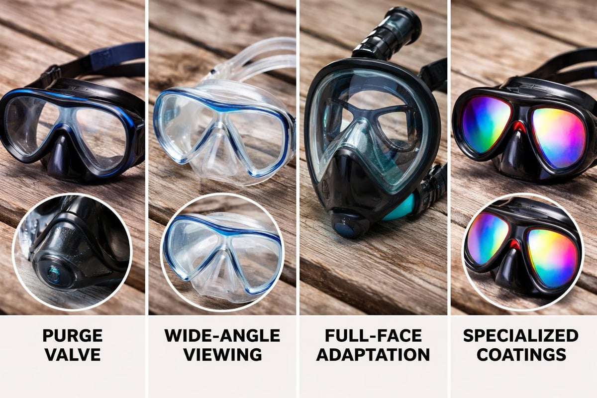 Advanced prescription mask features