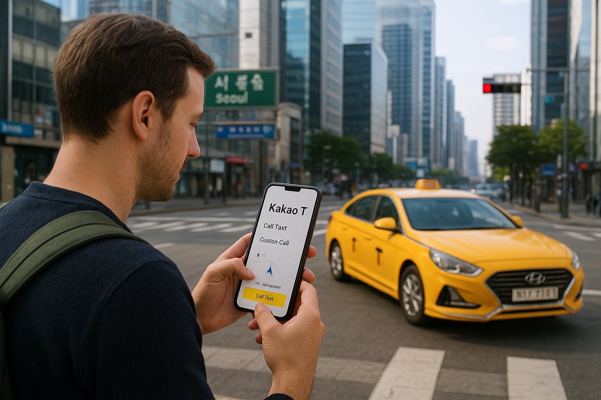 Booking and Riding: Using Kakao Taxi in Korea