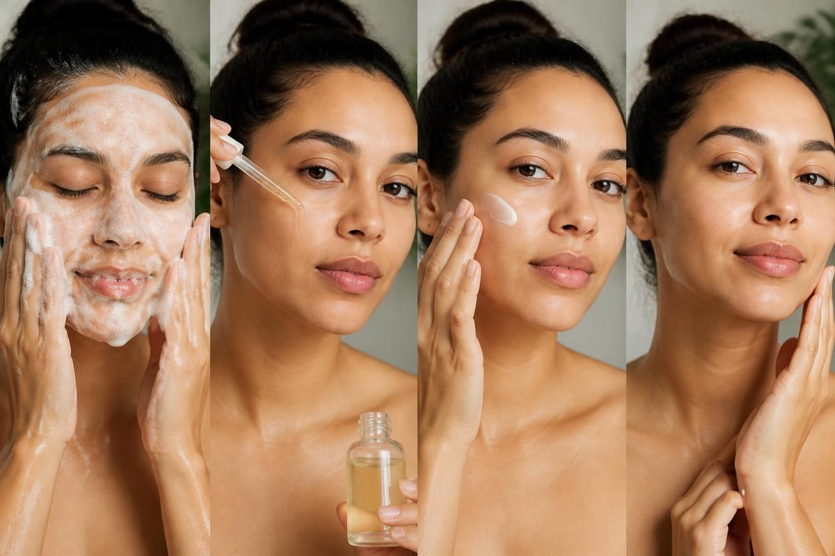 Layering plant-based skincare