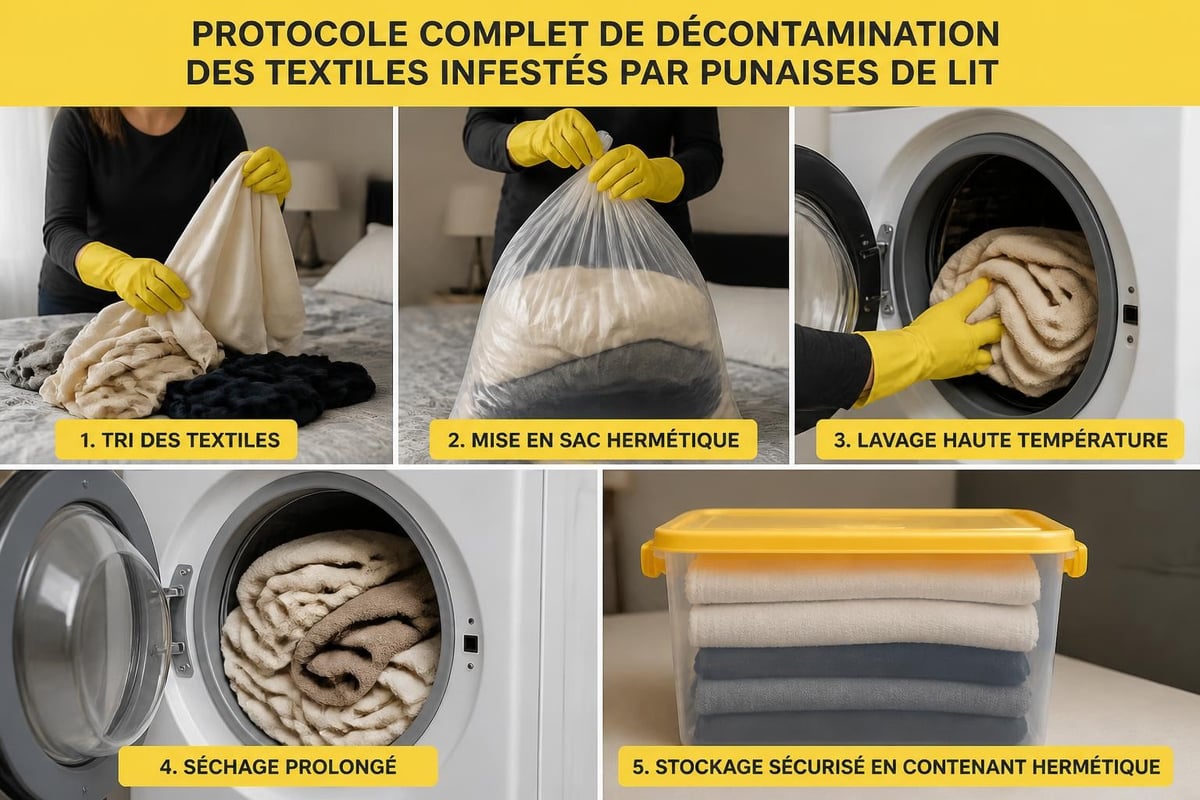 Processus de traitement des textiles