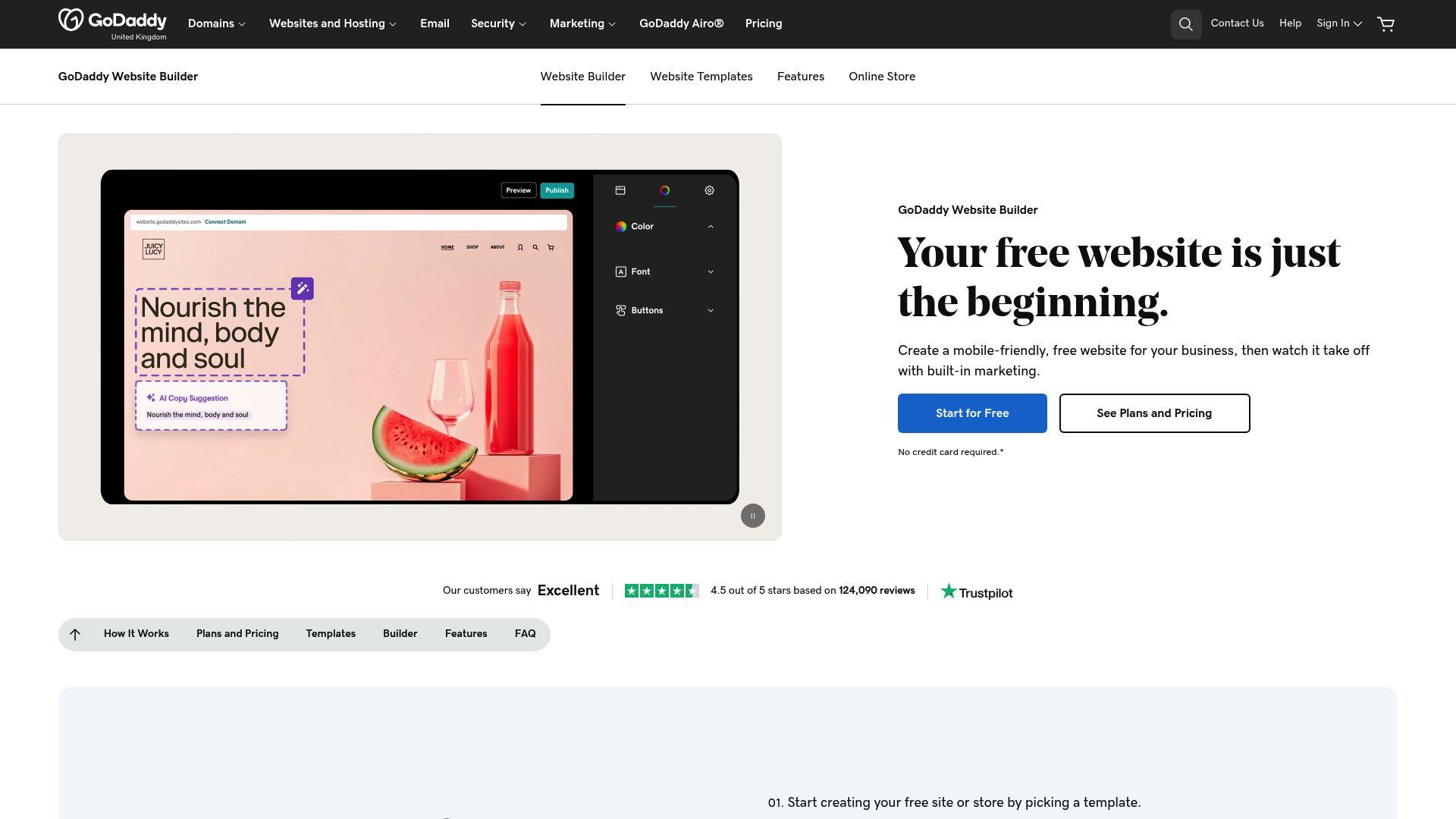 7 Best Inexpensive Web Design Services for 2025 - GoDaddy Website Builder