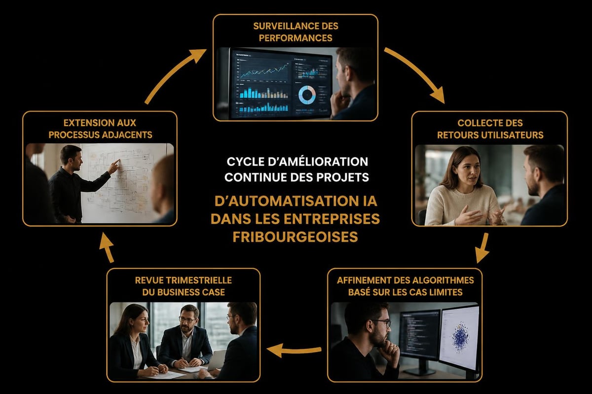Cycle amélioration continue automatisation IA