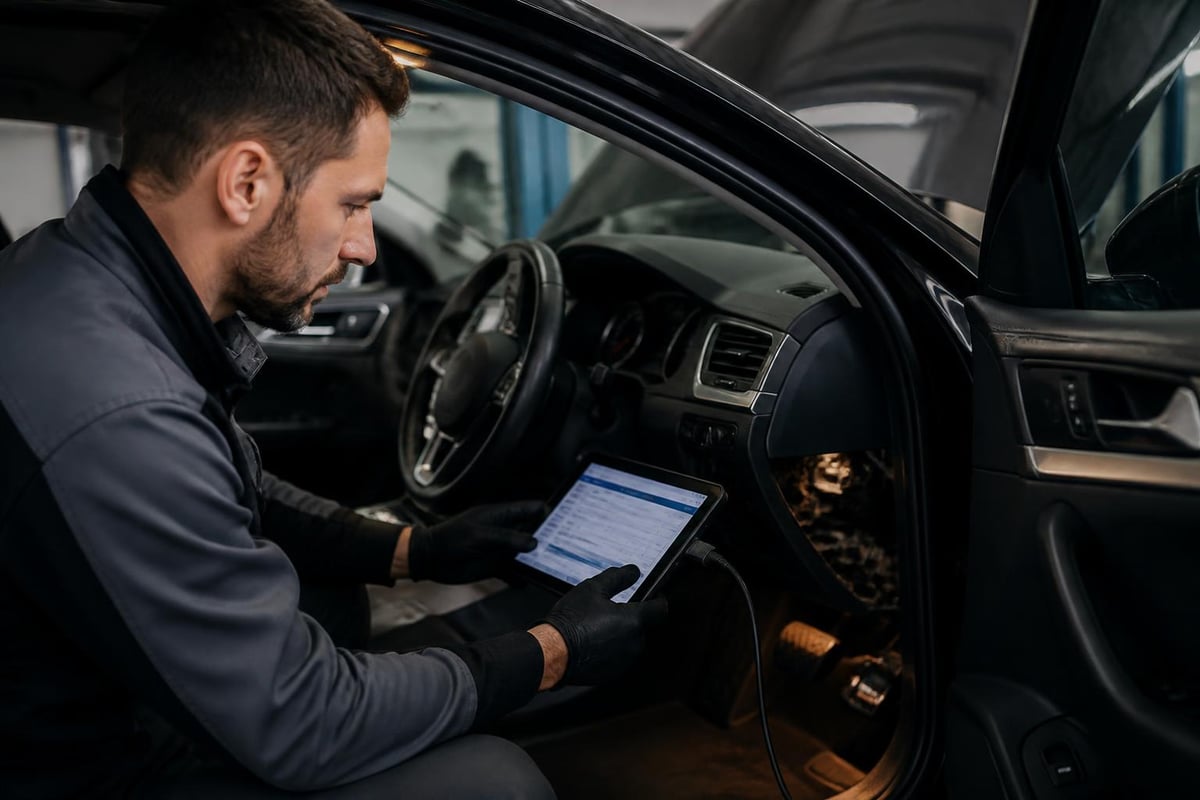 European vehicle diagnostic process