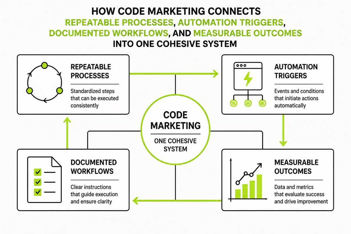 Code marketing system structure