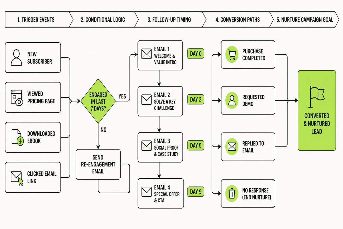 Lead nurture automation flow
