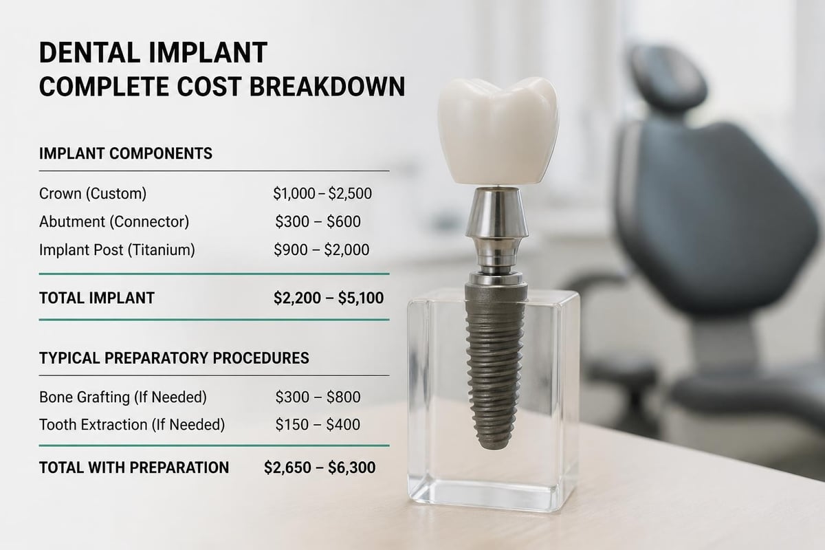 Dental implant cost breakdown