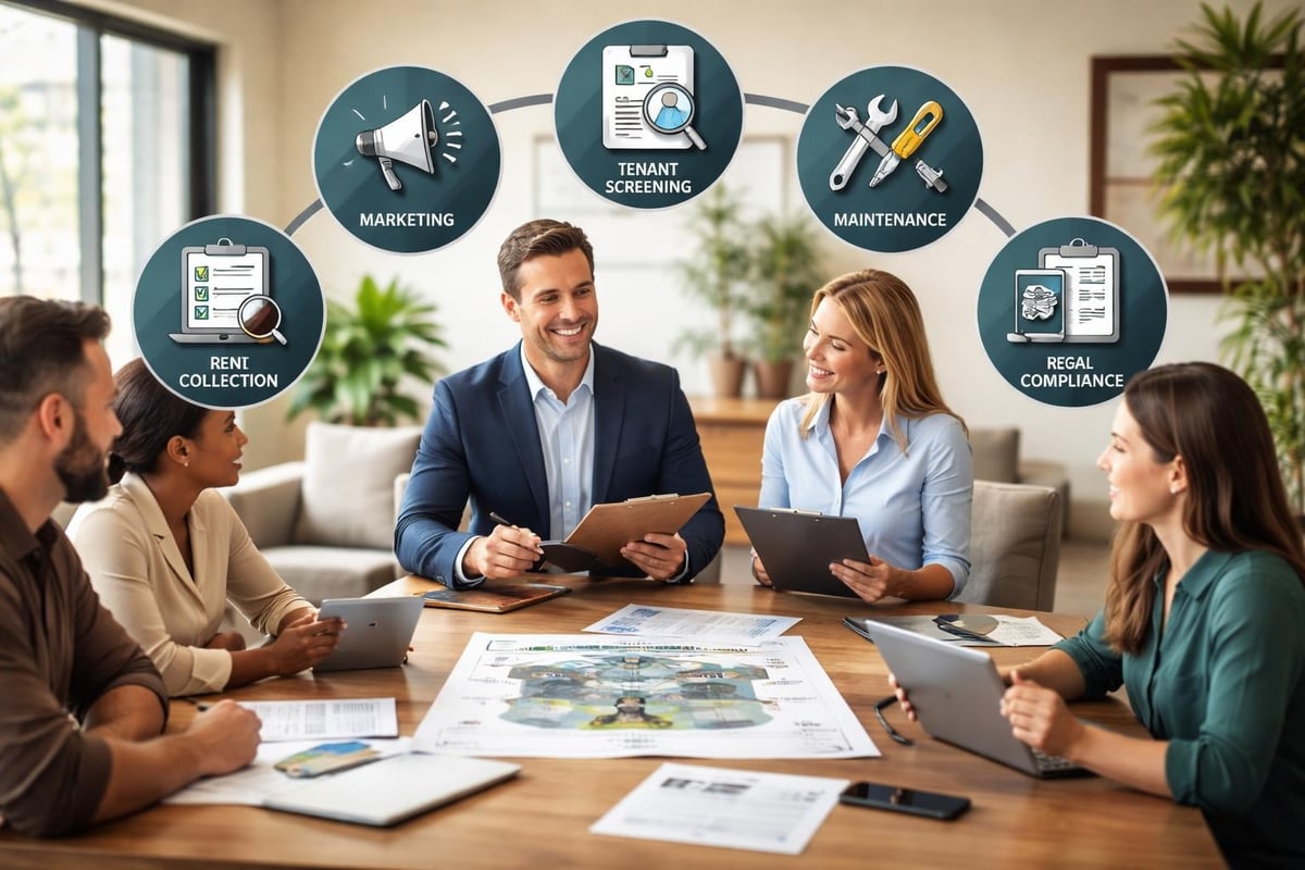 Property management service coordination