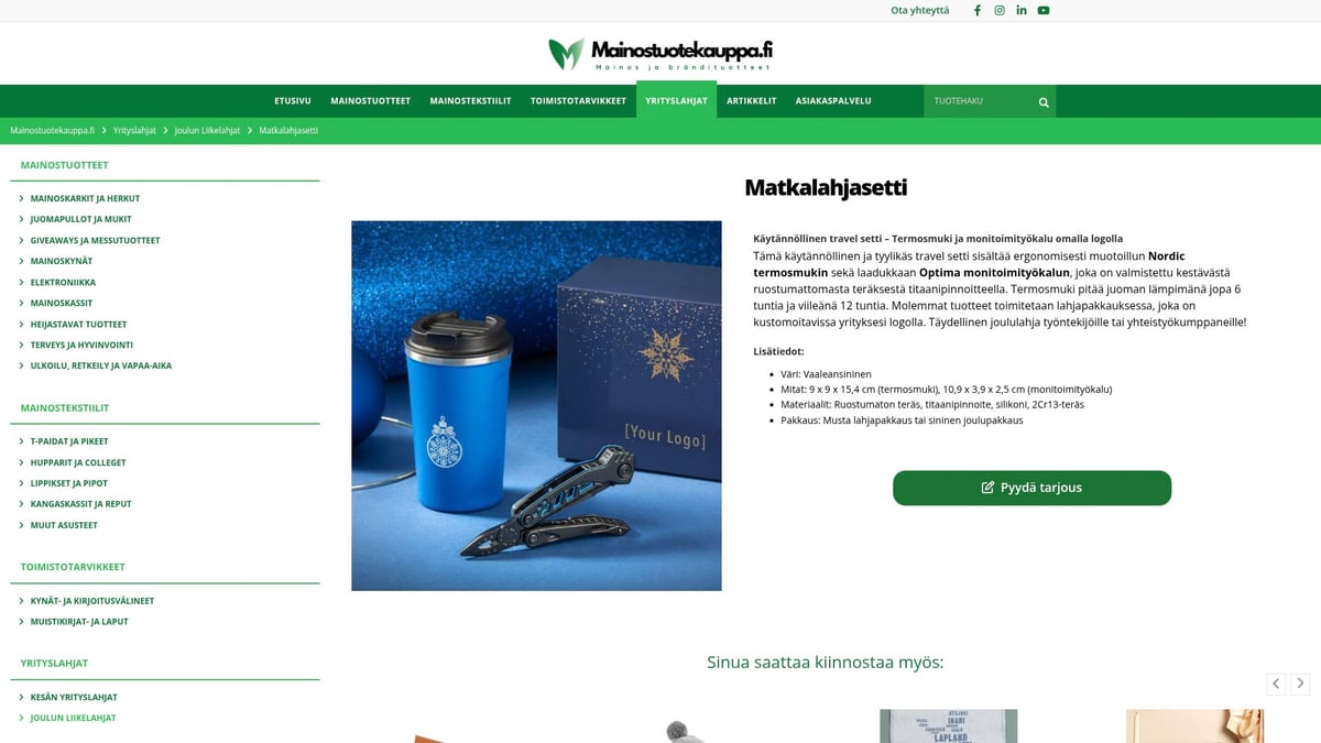 10 Parhaat Yrityslahjat 2025: Ideat Tyylikkääseen Yritysilmeeseen - Matkalahjasetti – Mainostuotekauppa.fi