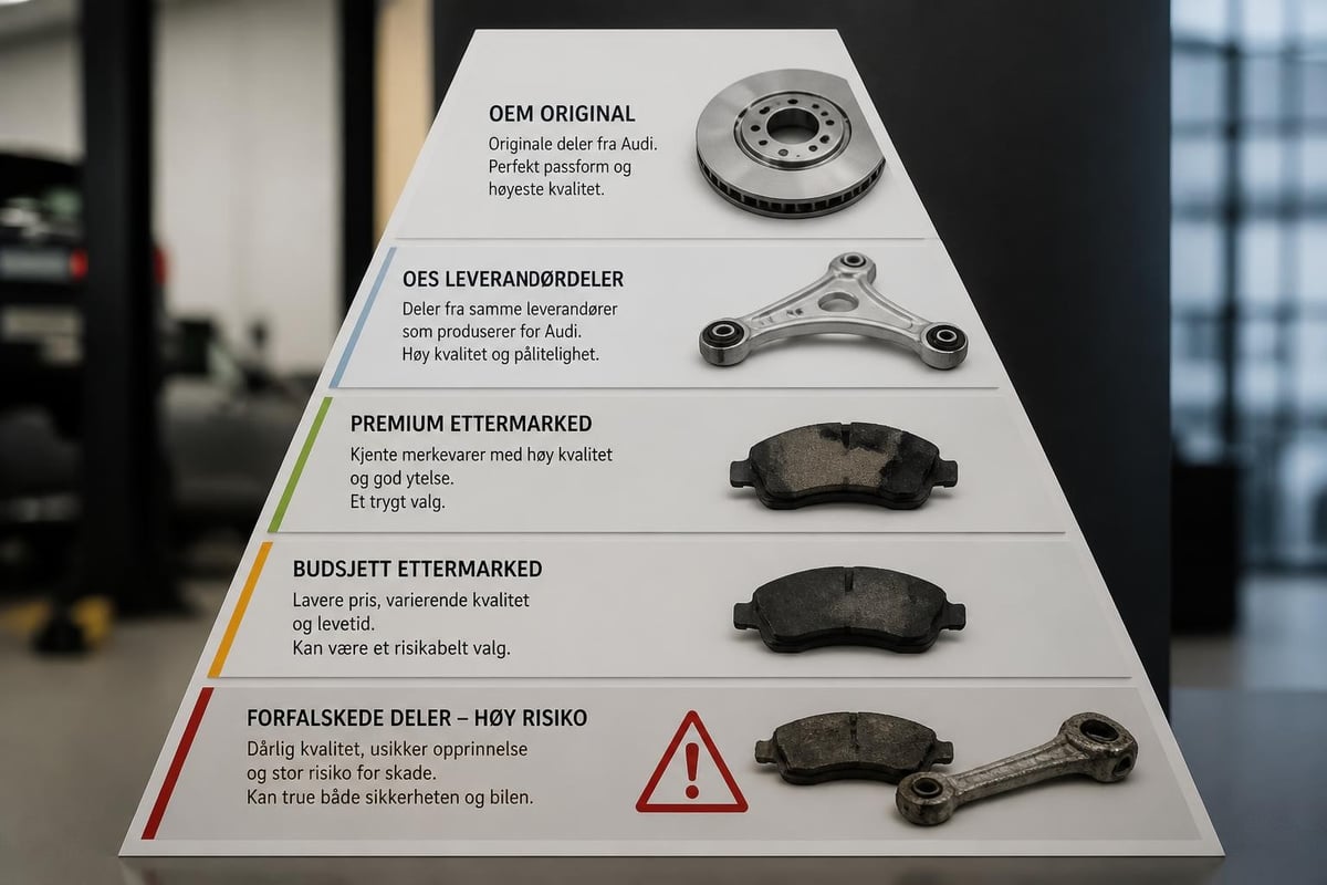 Audi deler kvalitetshierarki