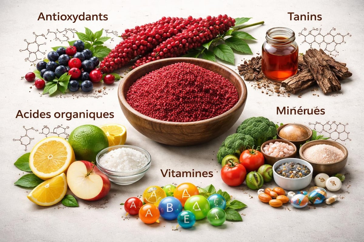 Composés actifs du sumac