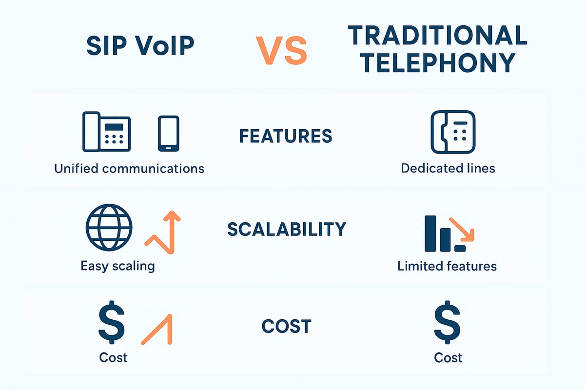 SIP VoIP vs. Traditional Telephony: Key Differences and Advantages