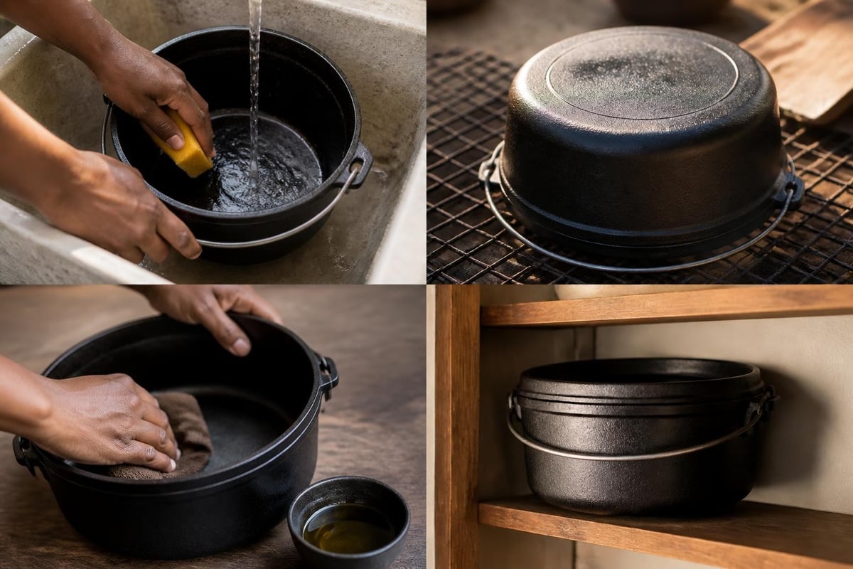 Potjie pot maintenance routine