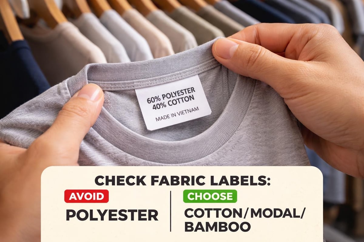 Clothing label reading