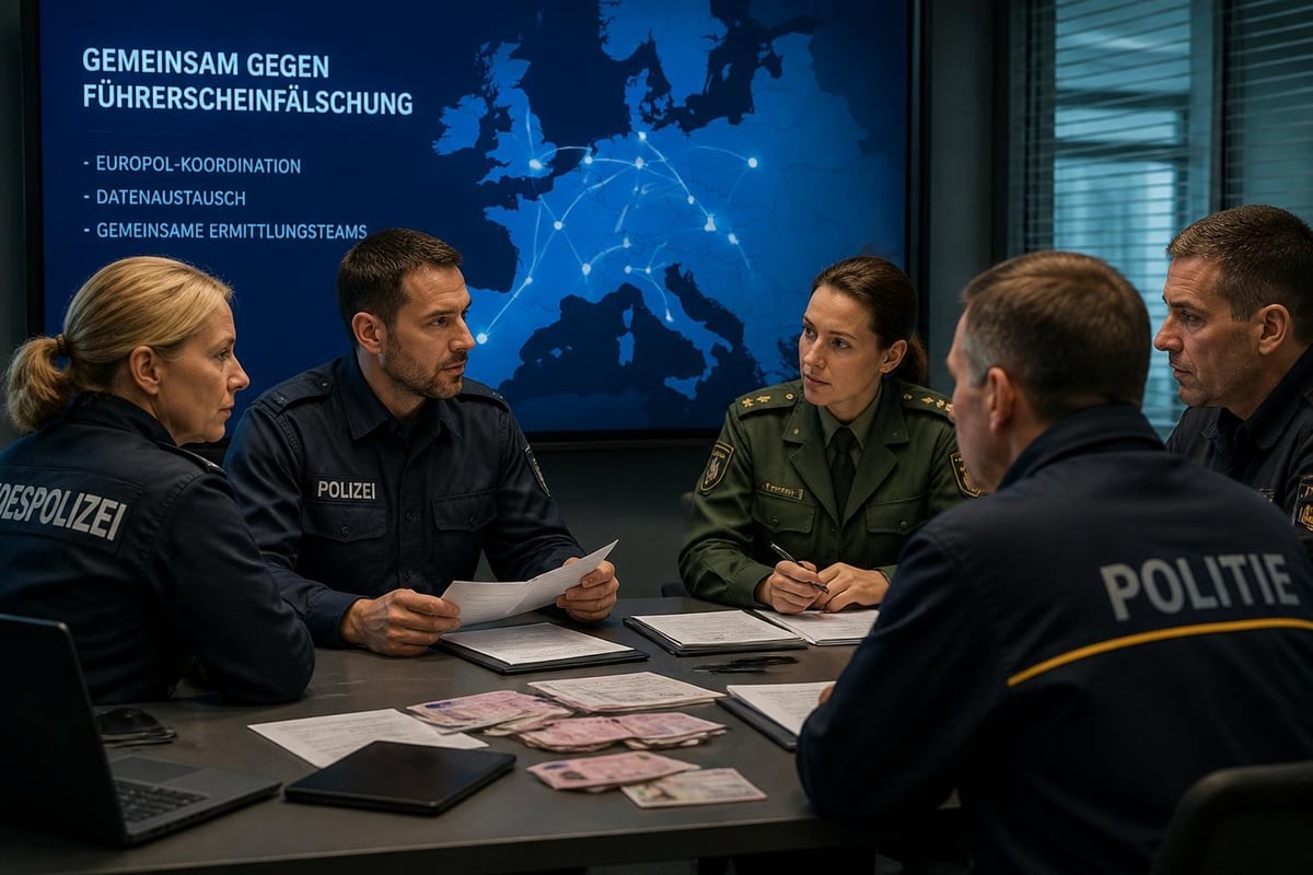 Internationale Strafverfolgung Dokumentenfälschung