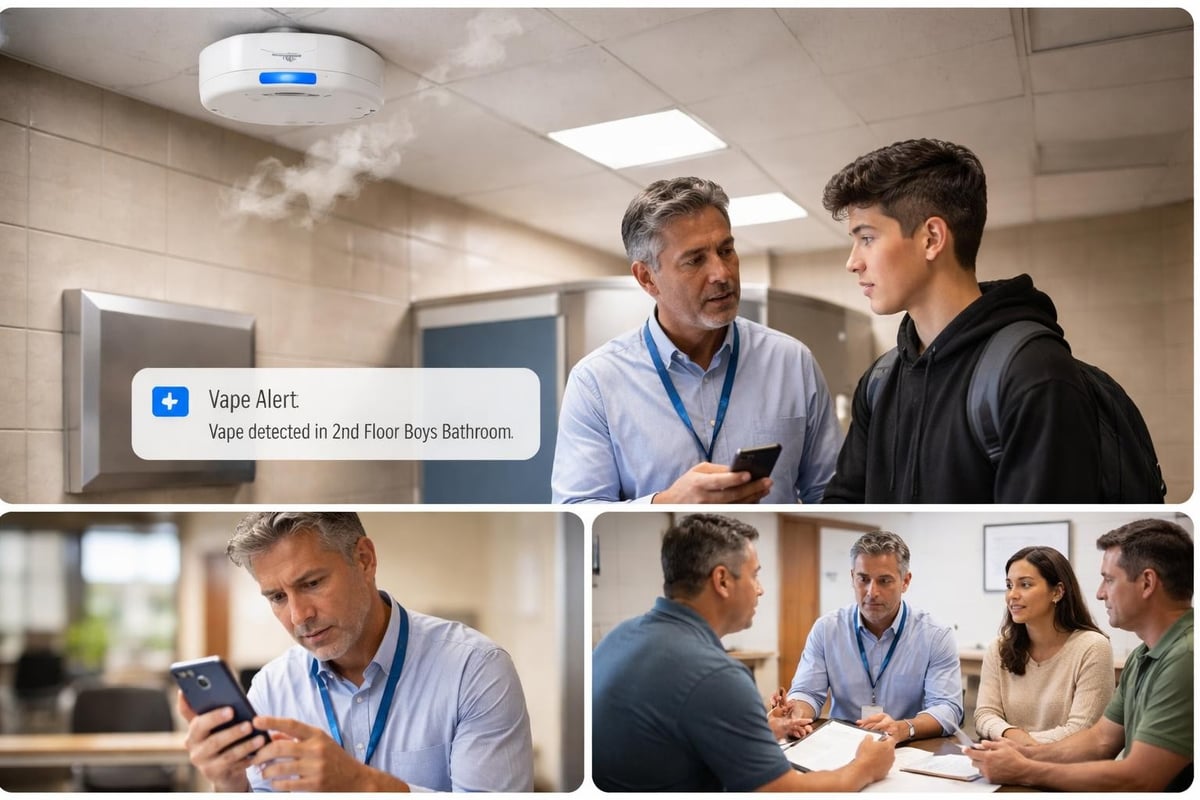 School vape detection workflow